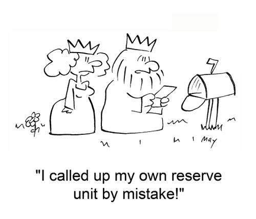 'I called up my own reserve unit by mistake!'