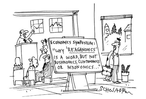 Economics Symposium: 'Why 'Reaganomics' is a word, but not Bushonomics, Clintonomics or Nixonomics...'