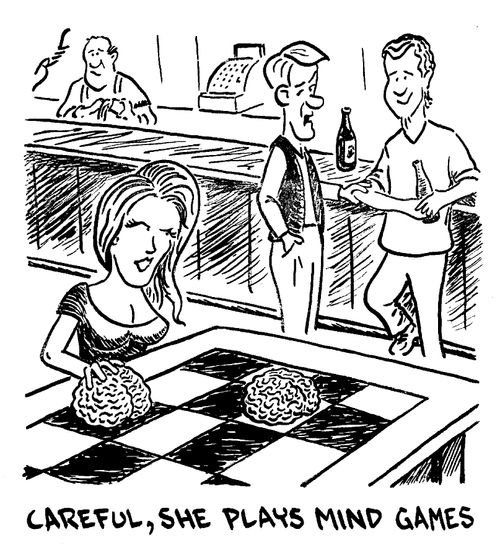 Careful, she plays mind games.