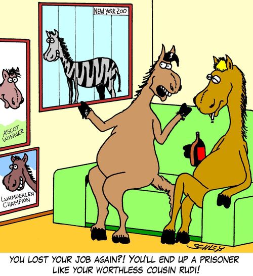 'You lost your job again?! You'll end up a prisoner like your worthless cousin Rudi!'
