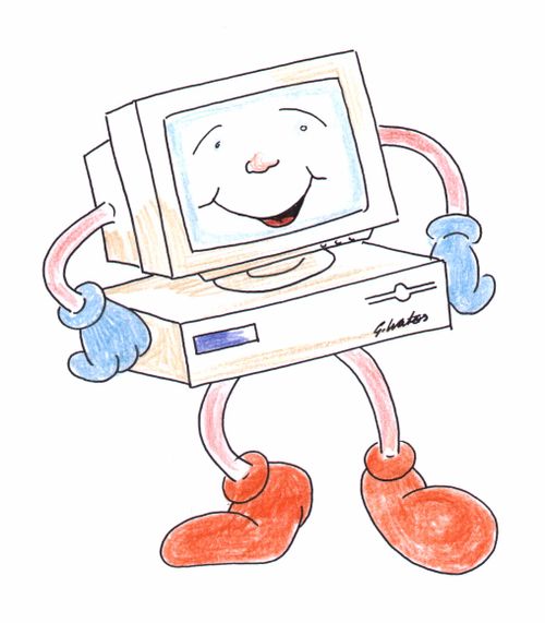 Cartoon computer