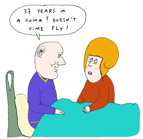 '37 years in a coma? Doesn't time fly!'