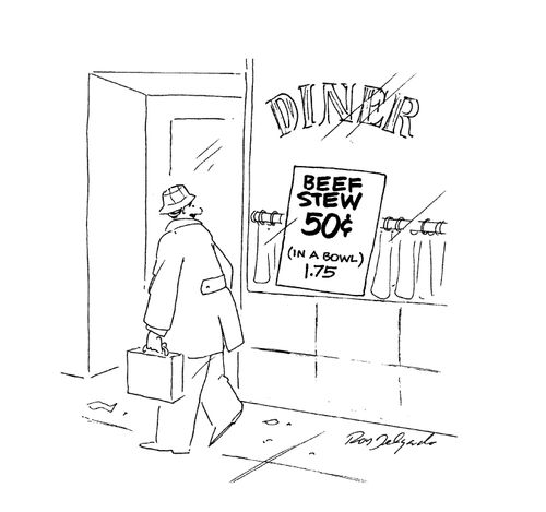 Beef stew 50c. (In a bowl - $1.75)