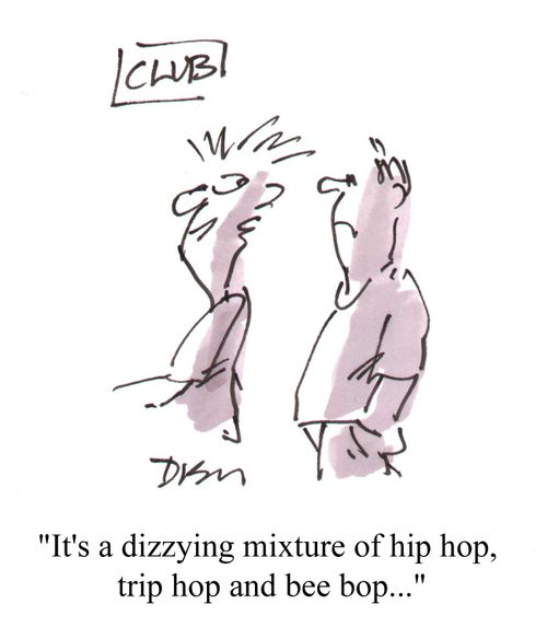 "It's a dizzying picture of hip hop, trip hop and bee-bop...."