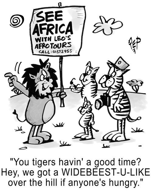 "You tigers havin' a good time...."