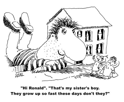 "They grow up so fast these days, don't they?"