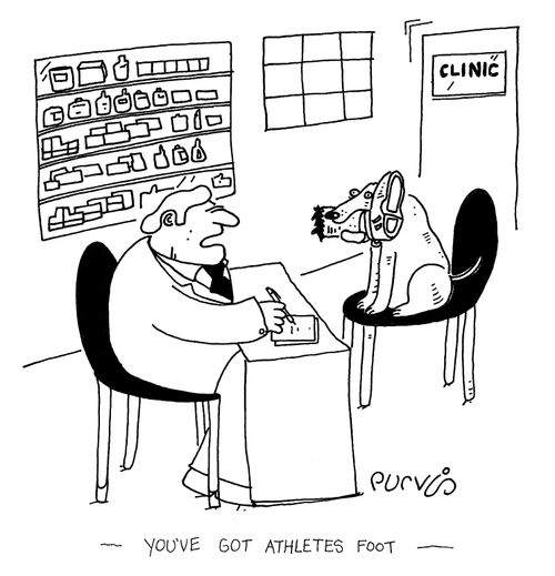 "You've got athletes foot."