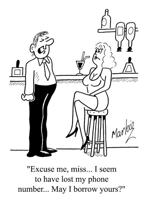 "I seem to have lost my phone number, can I borrow yours?"