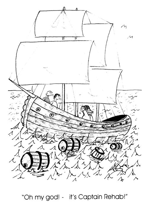 "Oh my god - it's Captain Rehab!"