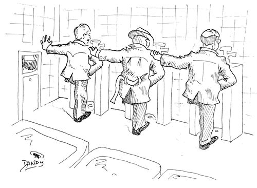 One legged men.
