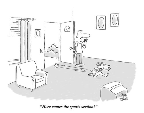 "Here comes the sports section!"