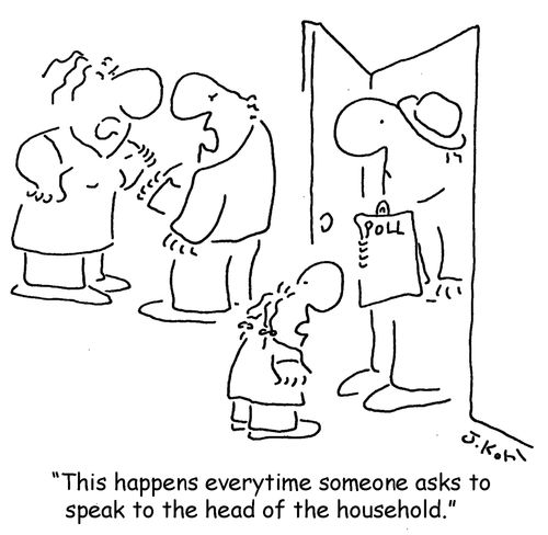 "This happens everytime someone asks to speak to the head of the household."