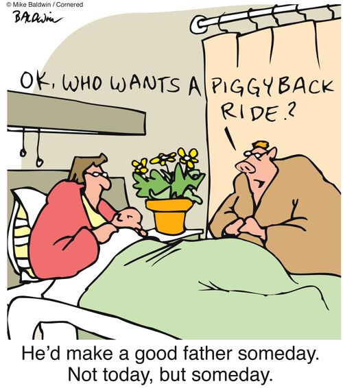 He'd make a good father someday. Not today, but someday.