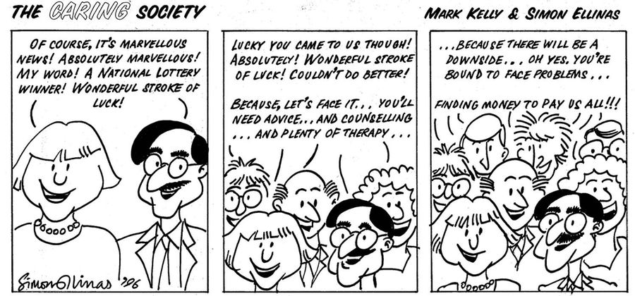 The Caring Society: Lottery winner.