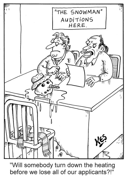 'Will somebody turn down the heating before we lose all of our applicants?!'