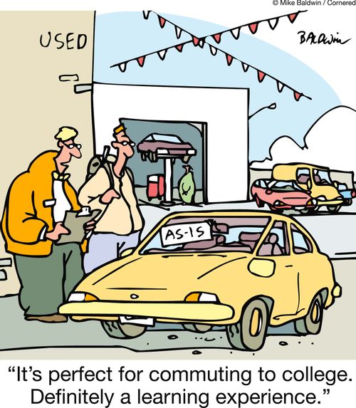 "It's perfect for commuting to college. Definitely a learning experience."