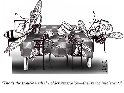 'That's the trouble with the older generation...they're too intolerant.'