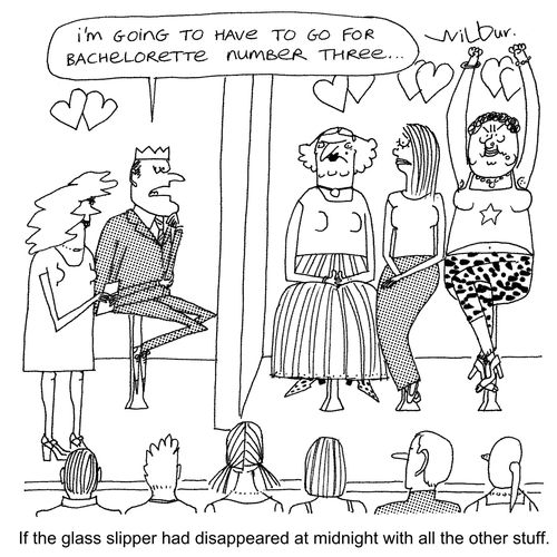 If the glass slipper had disappeared at midnight with all the other stuff.