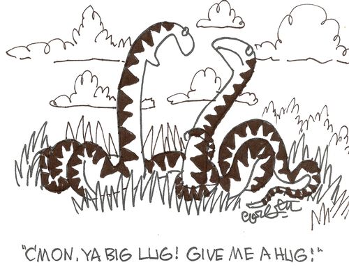 'C'mon, ya big lug!  Give me a hug!'
