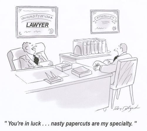 'You're in luck... nasty papercuts are my specialty.'