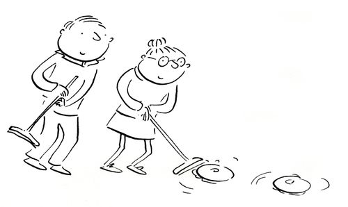 Curling.