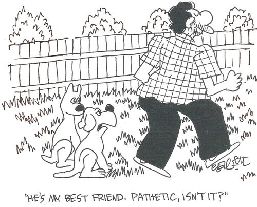 'He's my best friend.  Pathetic, isn't it?'