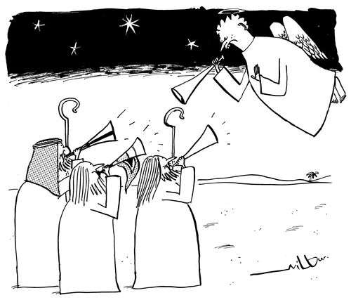 The shepherds were prepared.