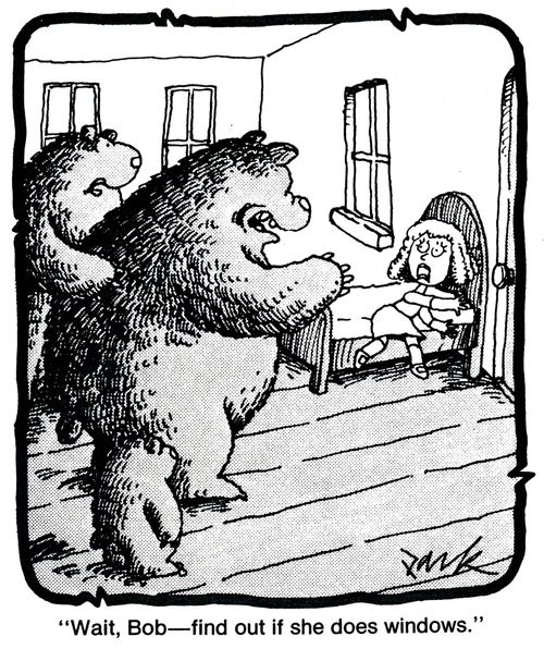 'Wait, Bob - find out if she does windows.'