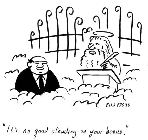 'It's no good standing on your bonus.'