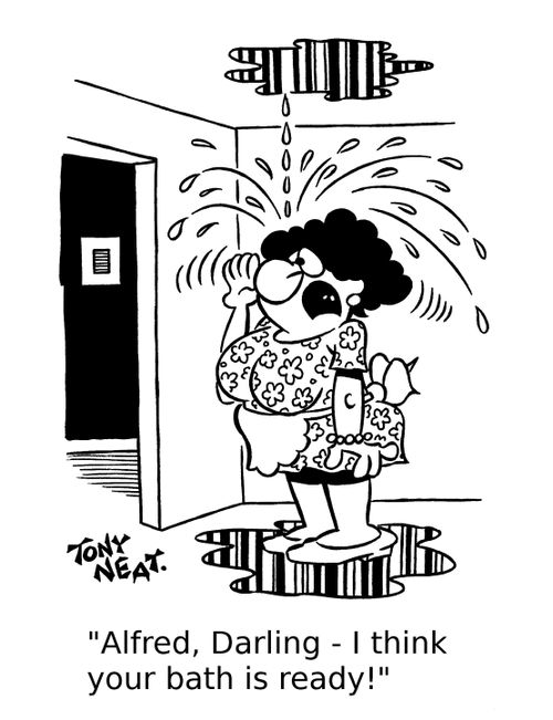 'Alfred, Darling - I think your bath is ready!'