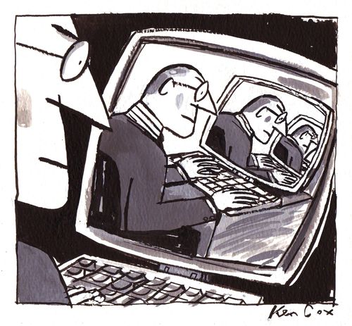 Computer spying.
