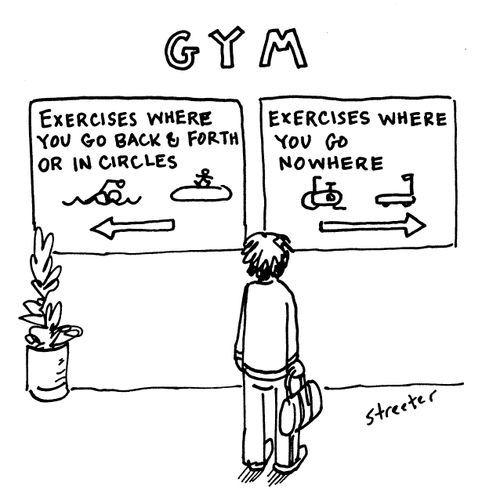 Gym: Back and Forth or Going Nowhere.