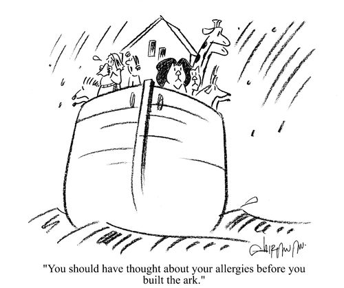 'You should have thought about your allergies before you built the ark.'