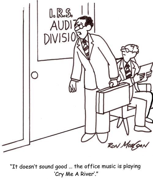 'It doesn't sound good ... the office music is playing 'Cry Me A River'.'