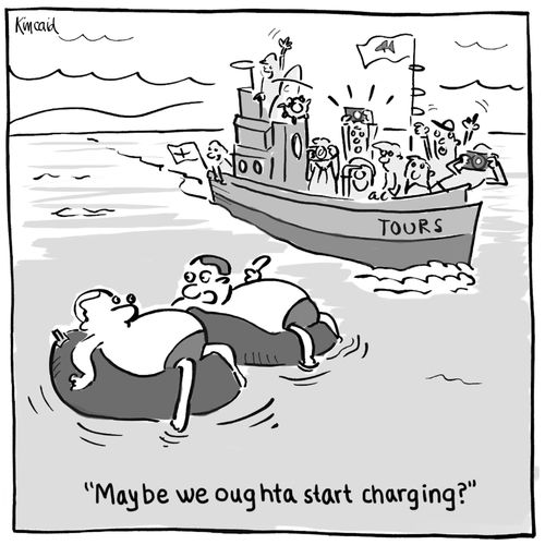 'Maybe we oughta start charging?'