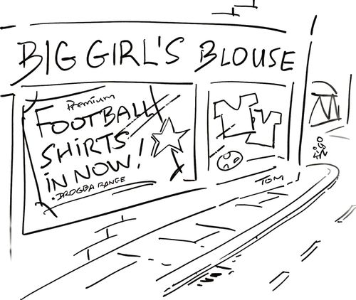 Big Girl's Blouse: Football Shirts in Now!