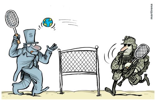 Playing with the world.