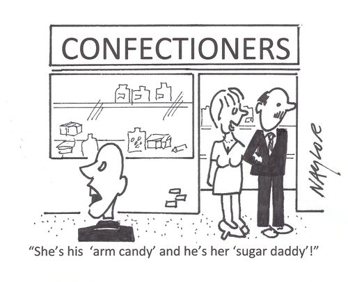 'She's his 'arm candy' and he's her 'sugar daddy'!'