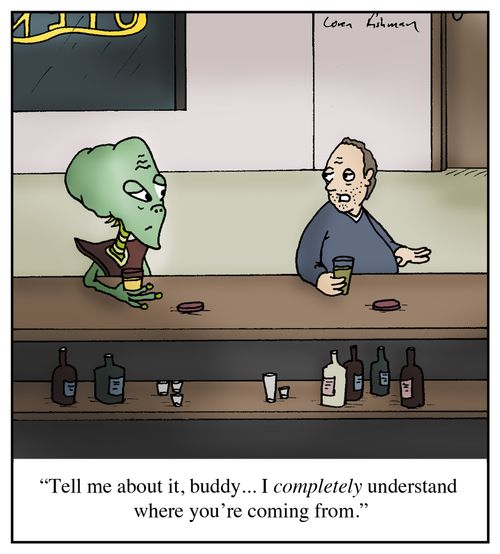 'Tell me about it, buddy... I completely understand where you're coming from.'