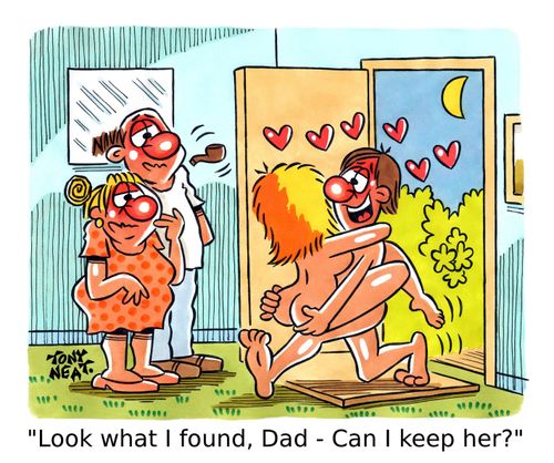 'Look what I found, Dad - Can I keep her?'