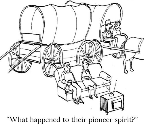 'What happened to their pioneer spirit?'