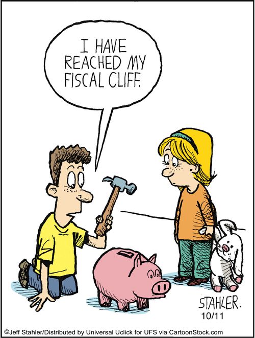 'I have reached my fiscal cliff.'