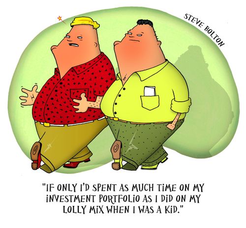 'If only I'd spent as much time on my investment portfolio as I did on my lolly mix when I was a kid.'