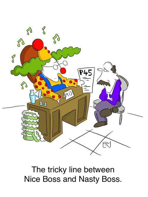 The tricky line between Nice Boss and Nasty Boss.