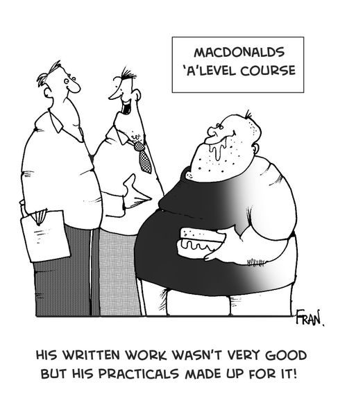 His Written Work Wasn't Very Good But His Practicals Made Up For It.