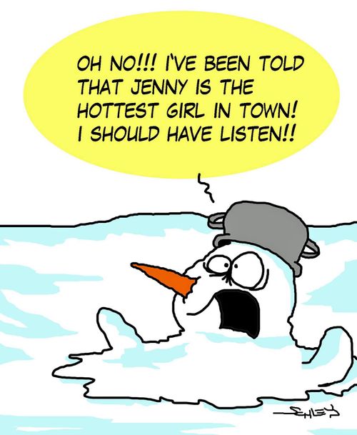 'Oh no!!! I've been told that Jenny is the hottest girl in town! I should have listen!!'
