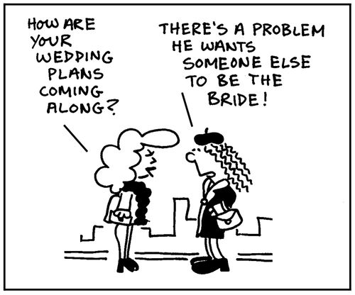 'How are your wedding plans coming along?'