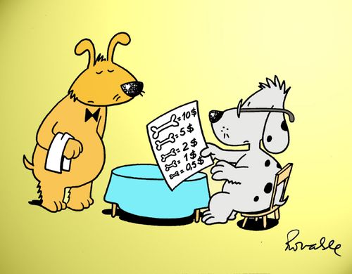 'Dog menu.'