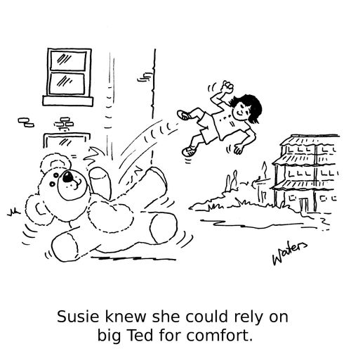 Susie knew she could rely on big Ted for comfort.