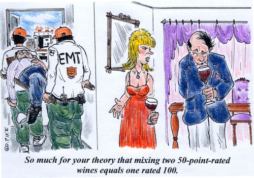 'So much for your theory that mixing two 50-point-rated wines equals one rated 100.'
